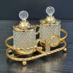 Elegantni Zlatni Stakleni Set