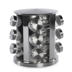 Elegantni Rotirajući Stalak za Začine s 12 Praktičnih Posudica