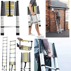 Svestrane Teleskopske Aluminijske Ljestve (3,2m / 3,8m) - Idealne za Svaku Priliku!