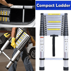 Svestrane Teleskopske Aluminijske Ljestve (3,2m / 3,8m) - Idealne za Svaku Priliku!