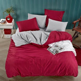 Elegante Crvena Saten Posteljina "Tubanur" Set