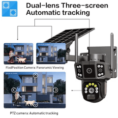 Inovativna V380 Pro Pametna 4G Sim-Solarna Kamera