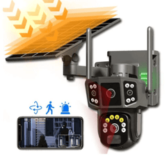 Inovativna V380 Pro Pametna 4G Sim-Solarna Kamera