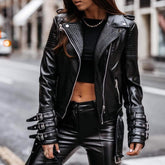 Elegantna ženska kožna jakna za savršen stil