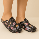 Elegantne ženske anatomske klompe "Cveće