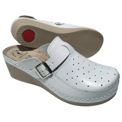 Elegantne ženske anatomske kožne klompe "Fratelli Babb" 300F za udoban hod