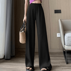 Stylish Women's Ribbed Trousers