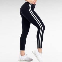 Elegantne ženske tajice s modernim bočnim prugama