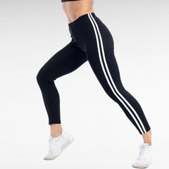 Elegantne ženske tajice s modernim bočnim prugama