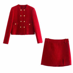 Elegantni Ženski Tvid Komplet