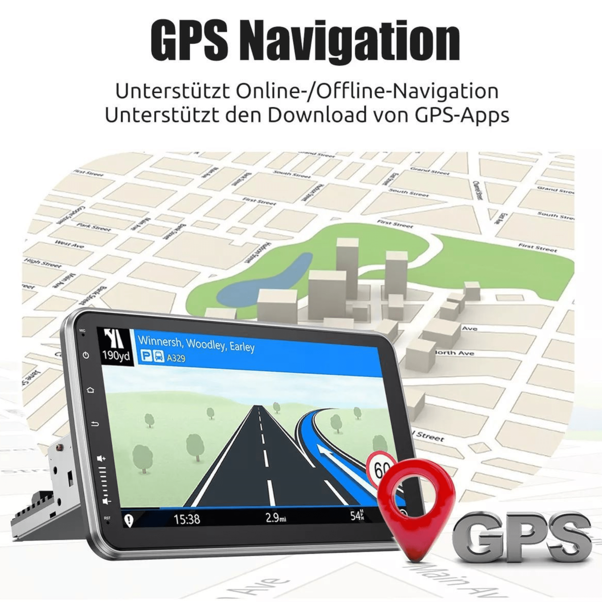 Multimedijski GPS uređaj s 360° rotirajućim Touch ekranom - model "1312A