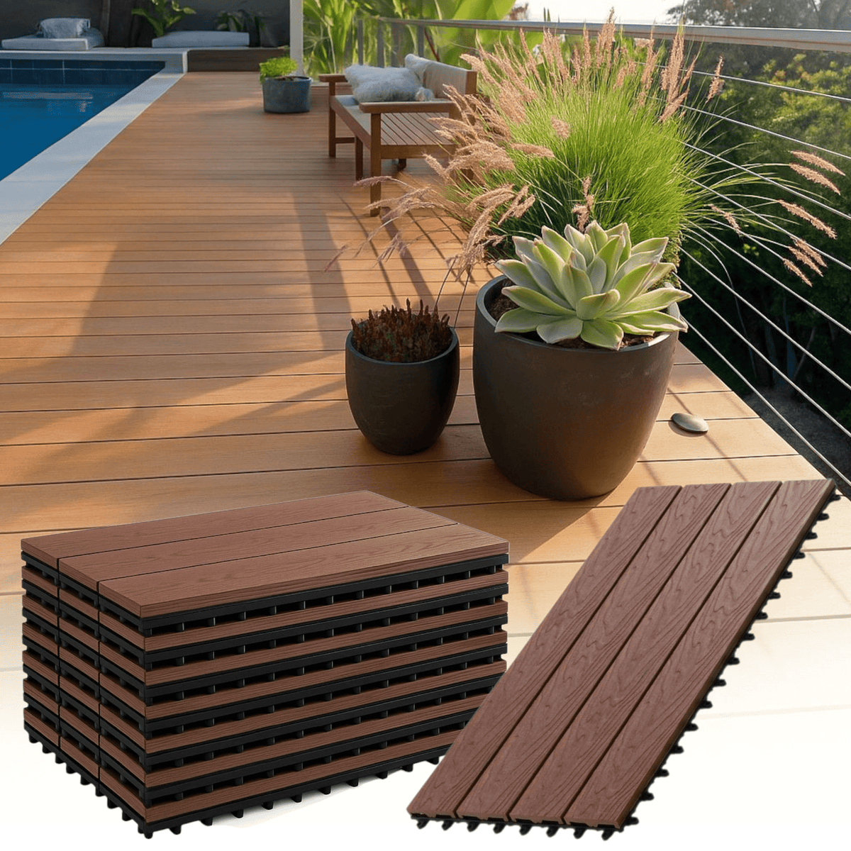 Set od 11 WPC podnih ploča (60x30 cm) za modernu i izdržljivu podnu oblagu