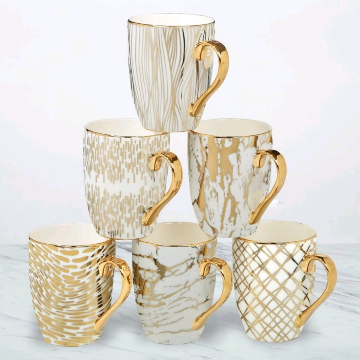 Elegantan 12-dijelni Set Šolja za Svaku Priliku