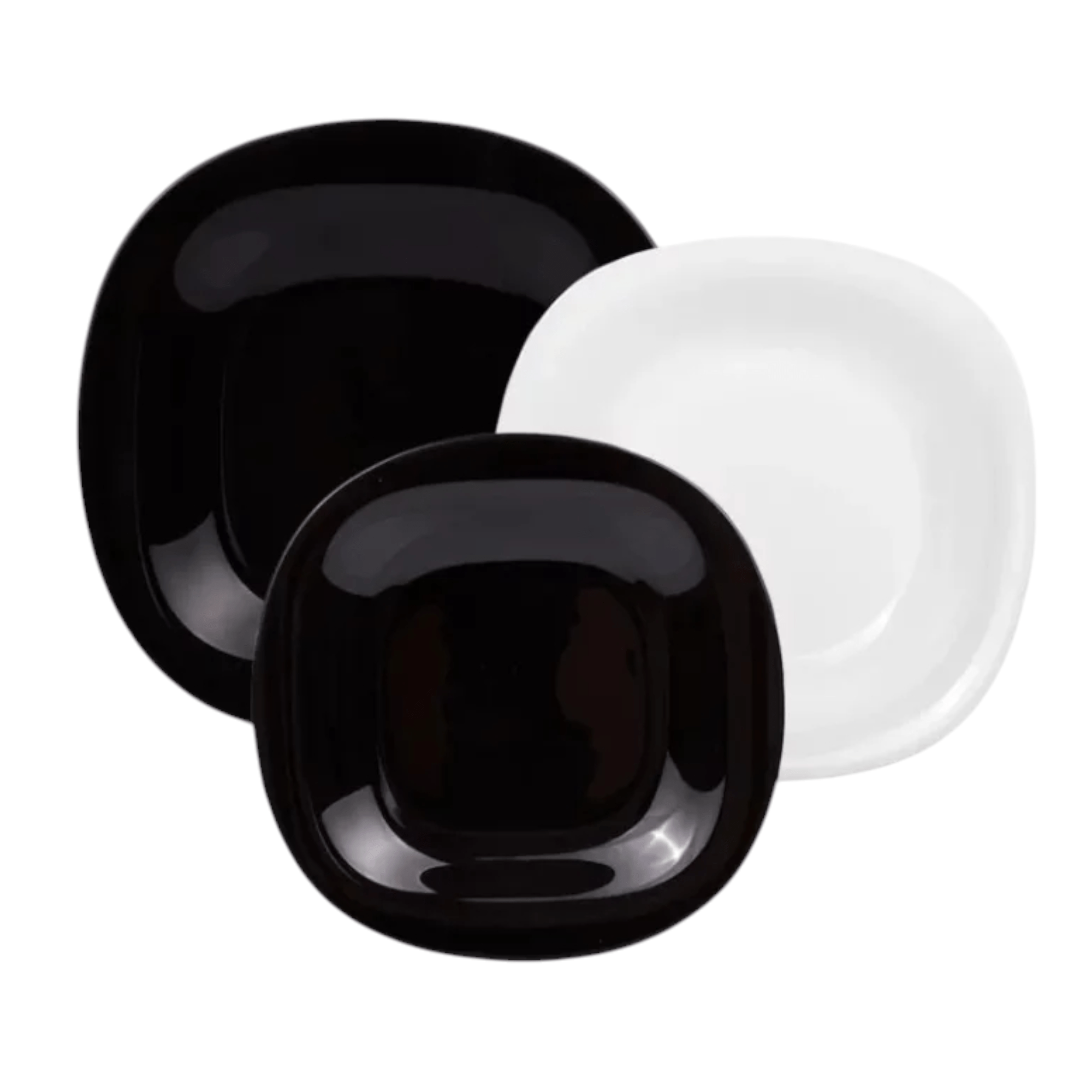 Elegantni 18-dijelni set crno-bijelih tanjira Arcopal za sofisticirane obroke