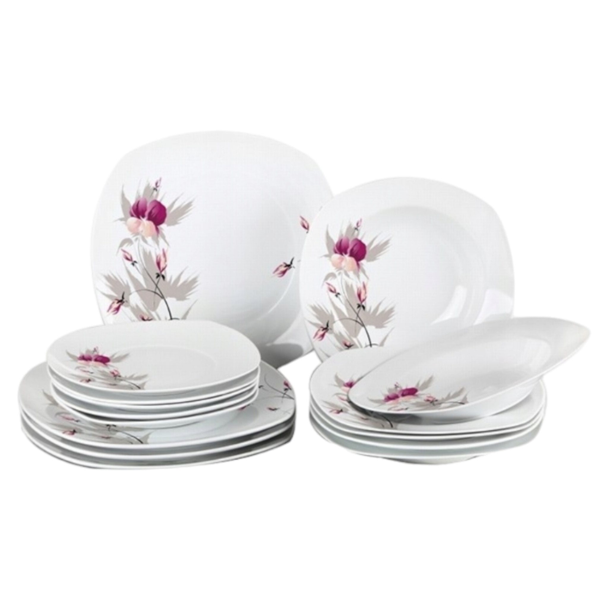 Očaravajući 19-dijelni Porculanski Set "Flower