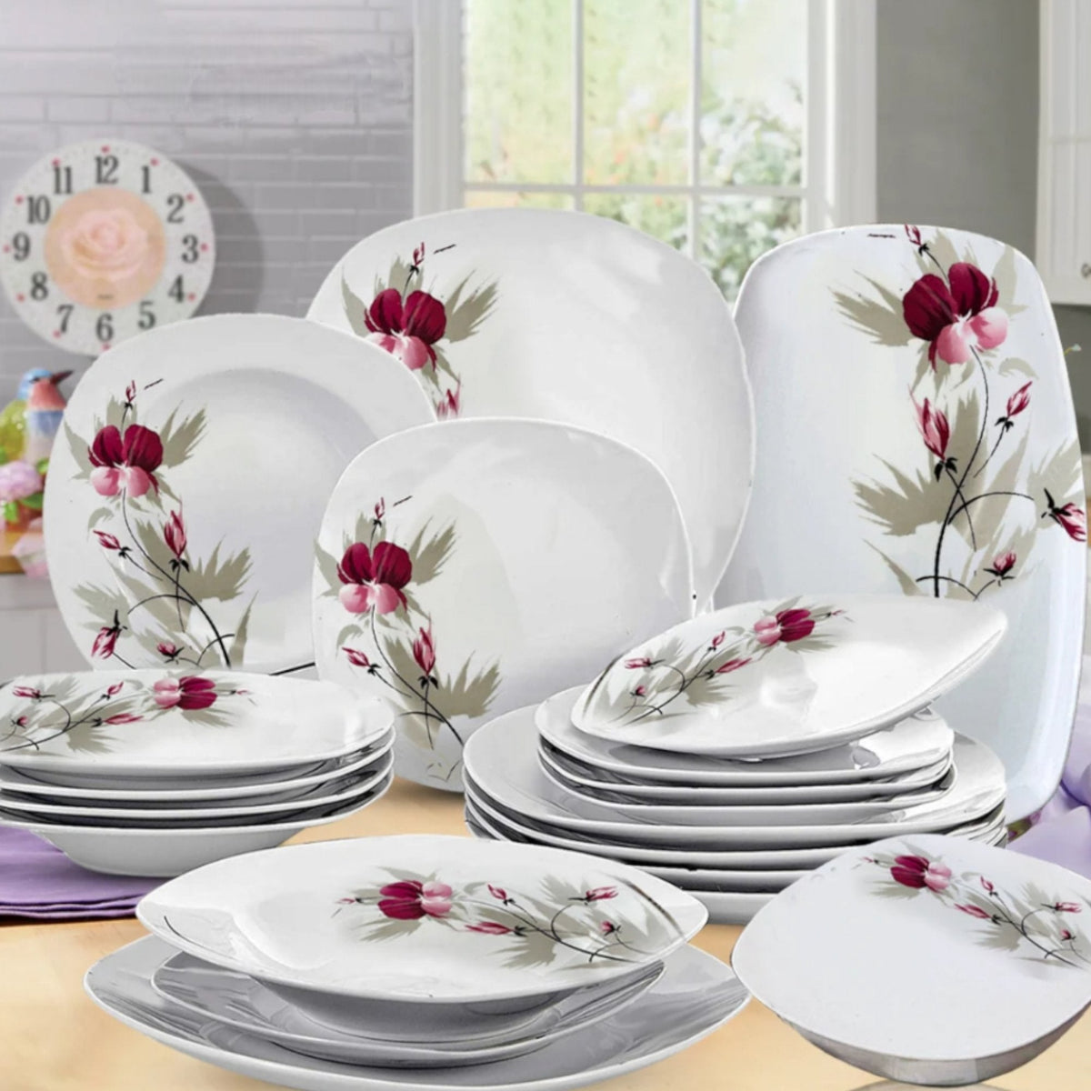Očaravajući 19-dijelni Porculanski Set "Flower