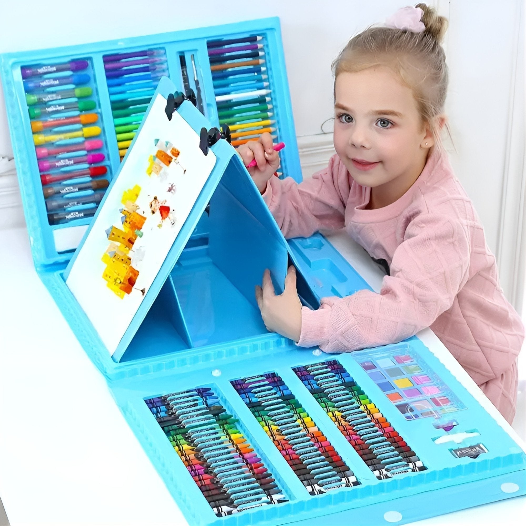 Komplet Likovnih Alata s 208 Komponenti za Kreativno Izražavanje
