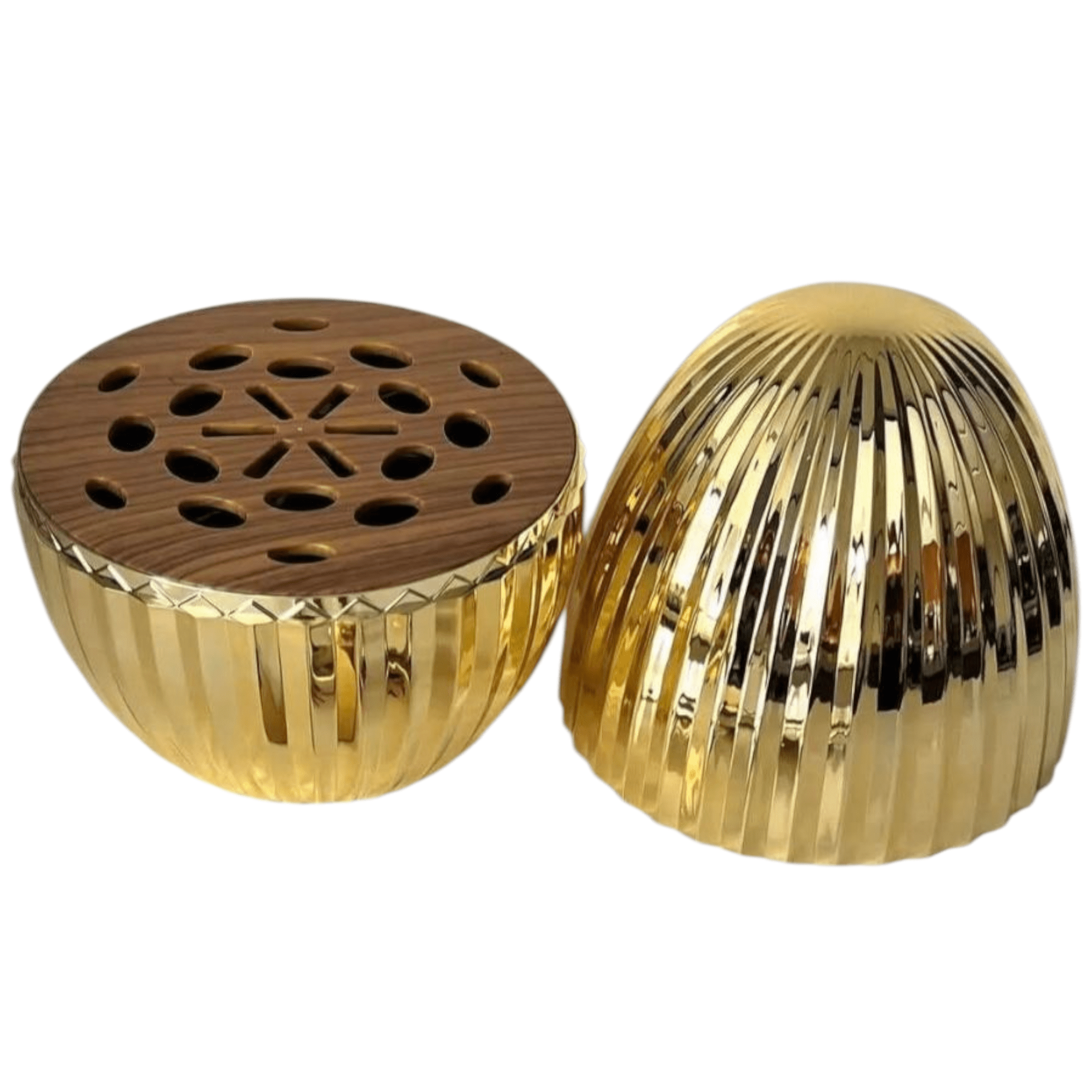 Elegantan 24-dijelni set escajga "Stripped Gold Mood Egg" za sofisticirano posluživanje