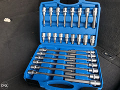 🔧🔥 SET IMBUS NASADNIH KLJUČEVA 1/2″ – 30 KOM | EXTRA DUGI + KRATKI (Cr-V) 🔥🔧