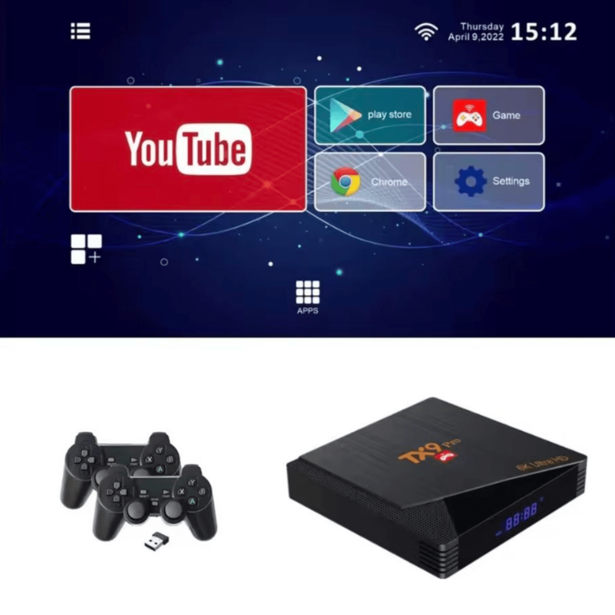 Wyjątkowy 2w1 Android TV Box i Retro Konsola "TX9 Pro
