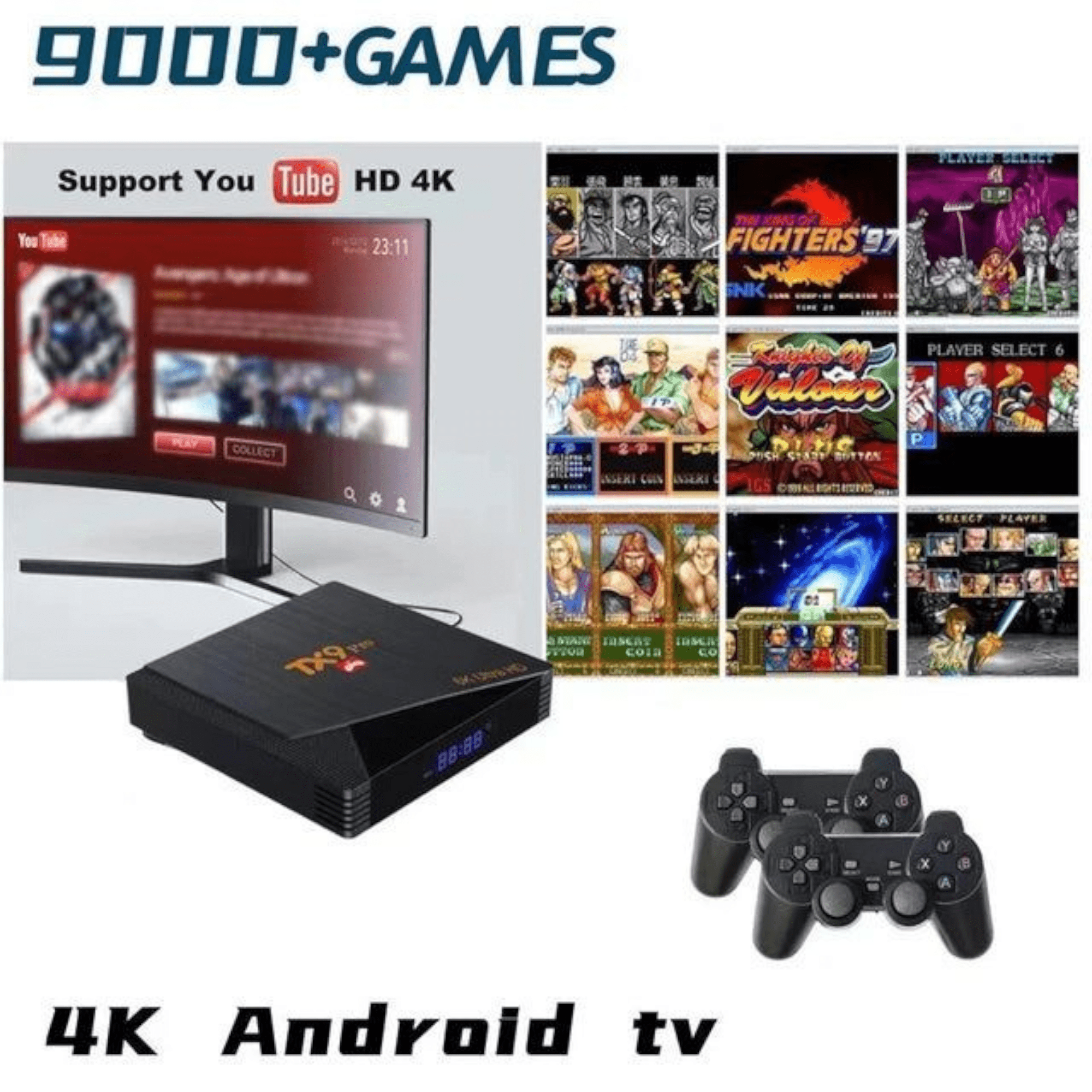 Wyjątkowy 2w1 Android TV Box i Retro Konsola "TX9 Pro