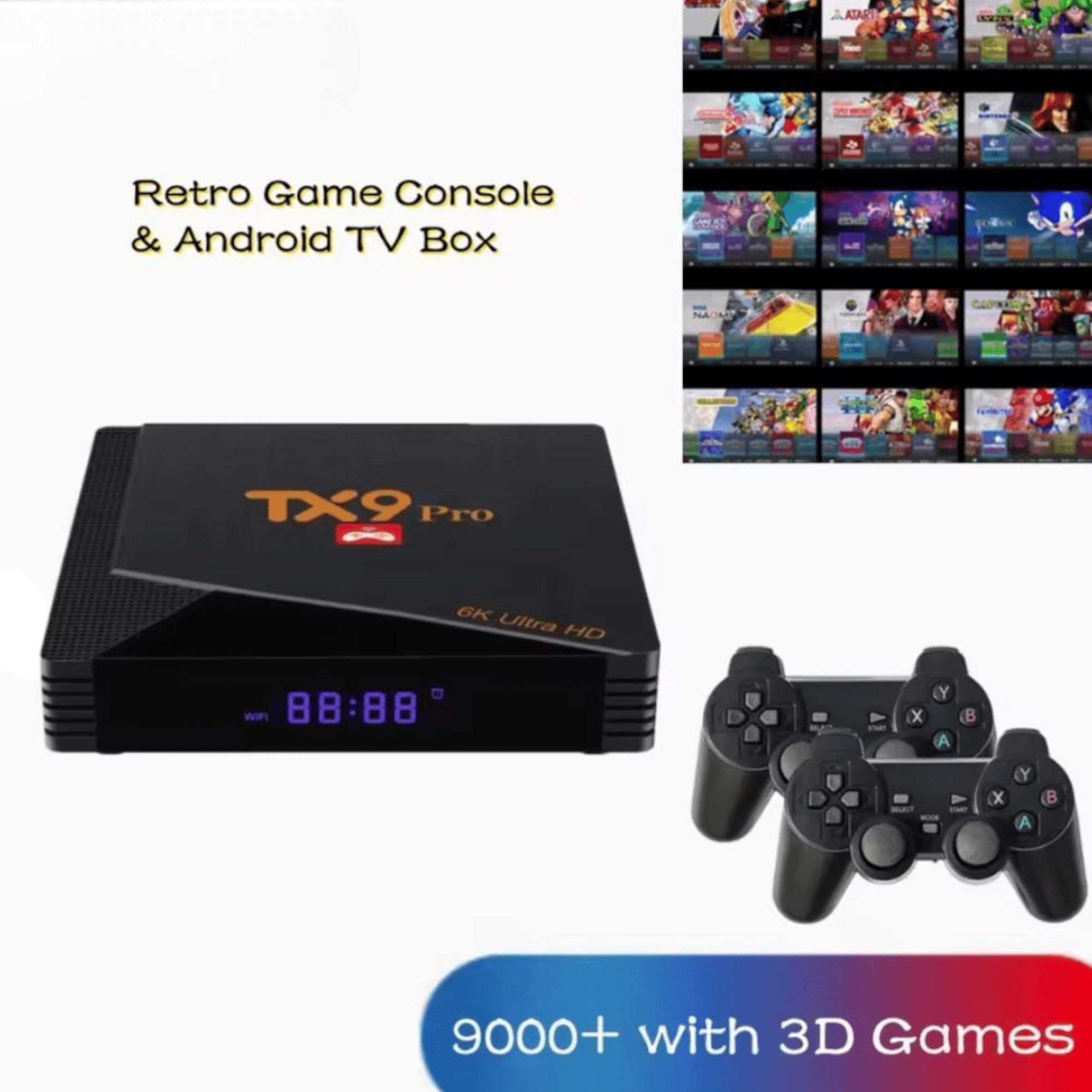 Wyjątkowy 2w1 Android TV Box i Retro Konsola "TX9 Pro