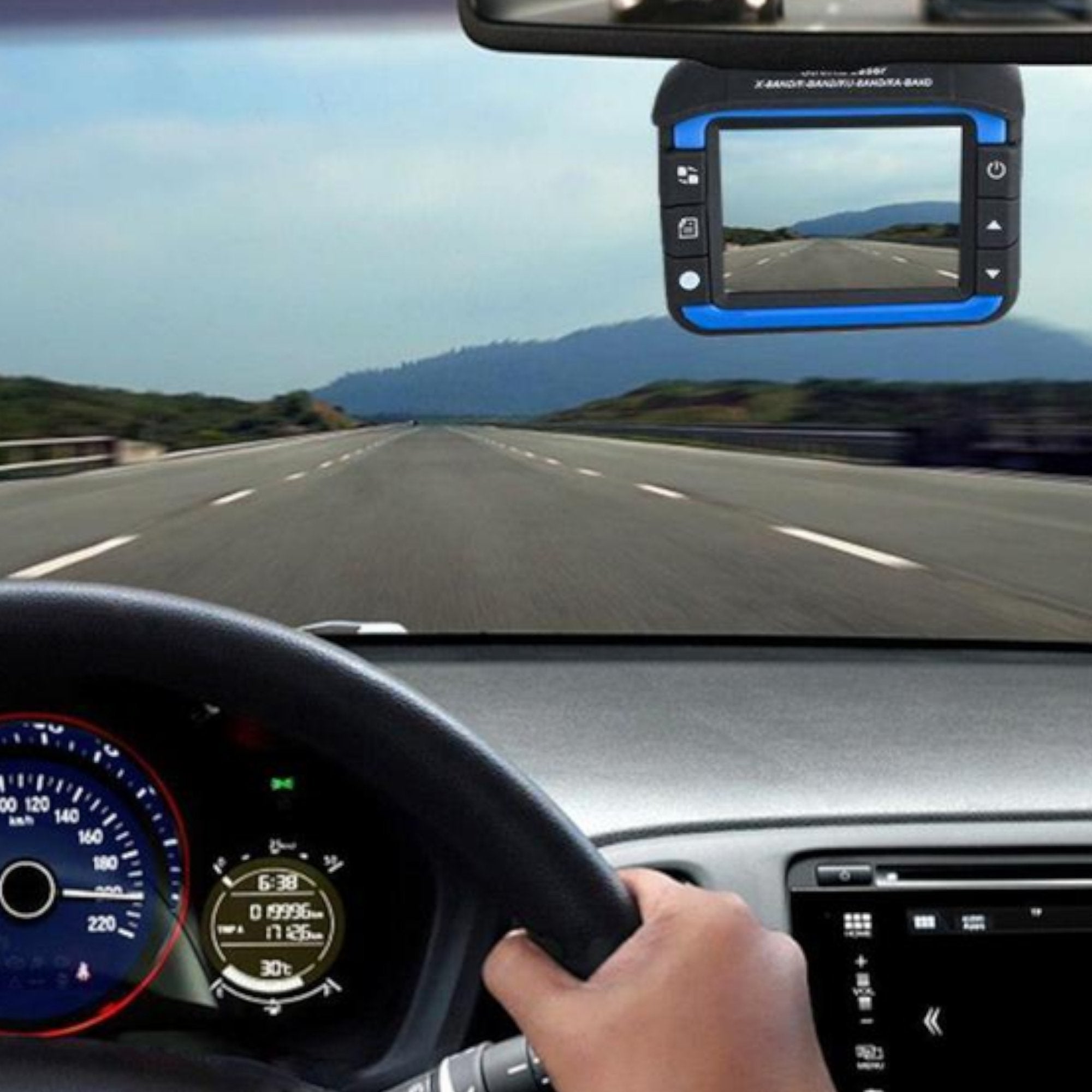 Innovativ 2-in-1 Auto DVR Kamera mit integriertem Radar Detektor