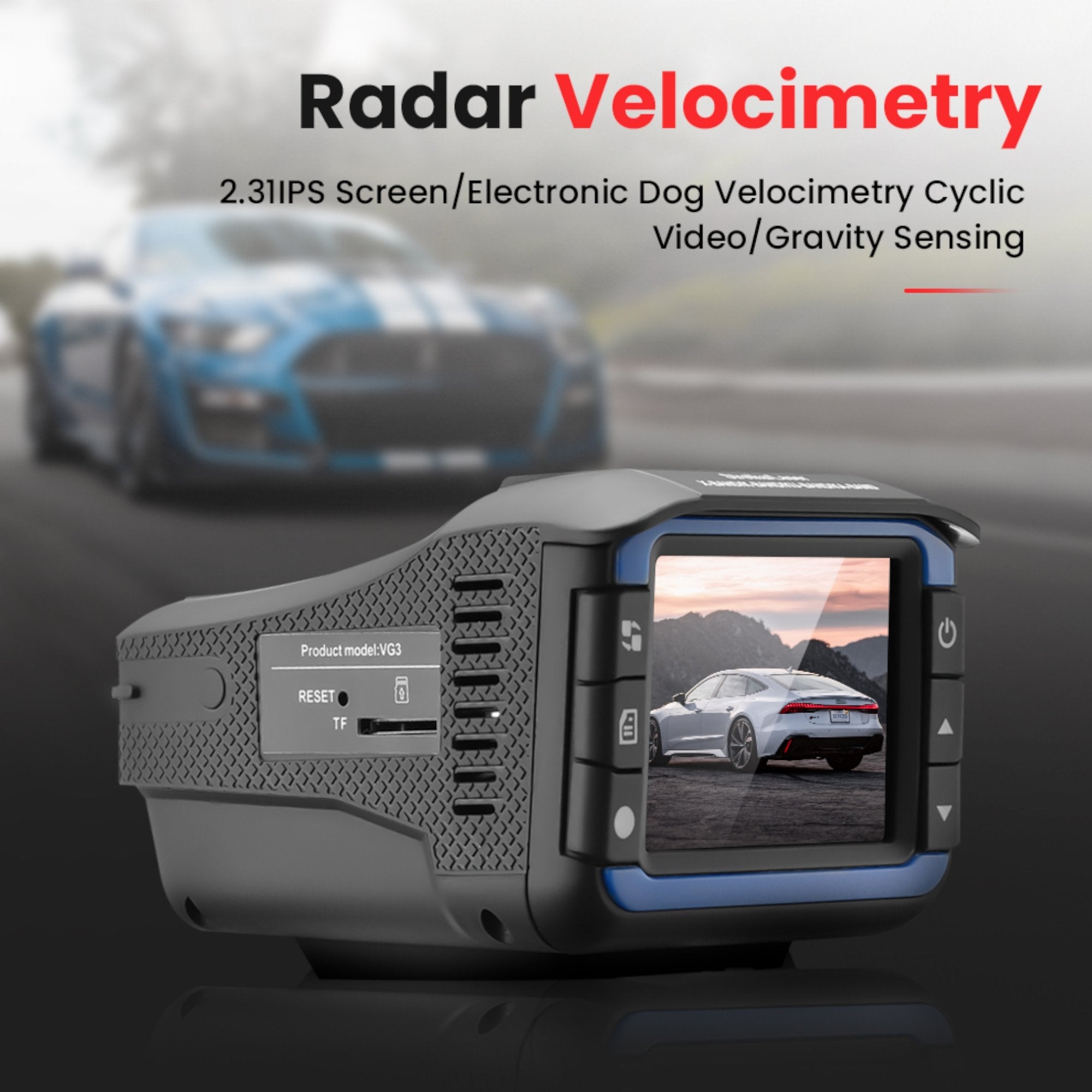 Innovativ 2-in-1 Auto DVR Kamera mit integriertem Radar Detektor