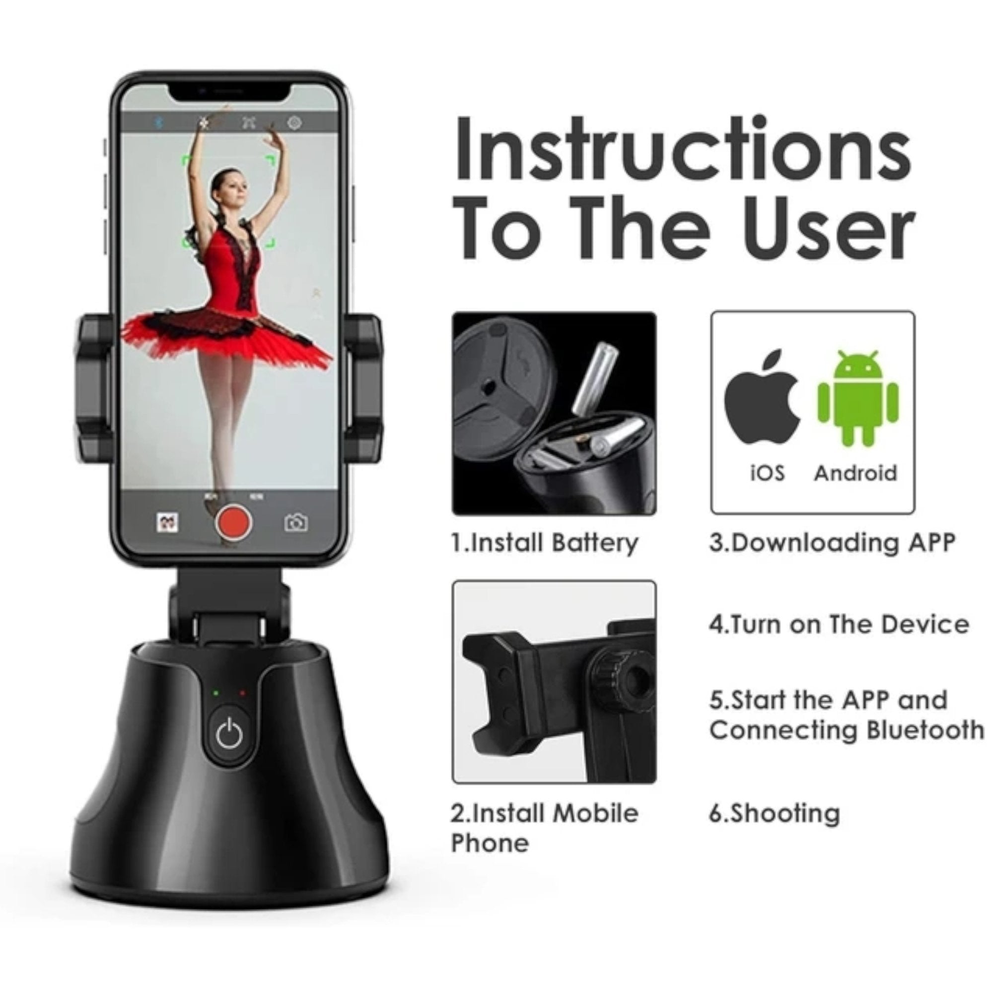 Pametni Selfie Stick 2u1 s Automatskim Praćenjem za Savršene Fotografije