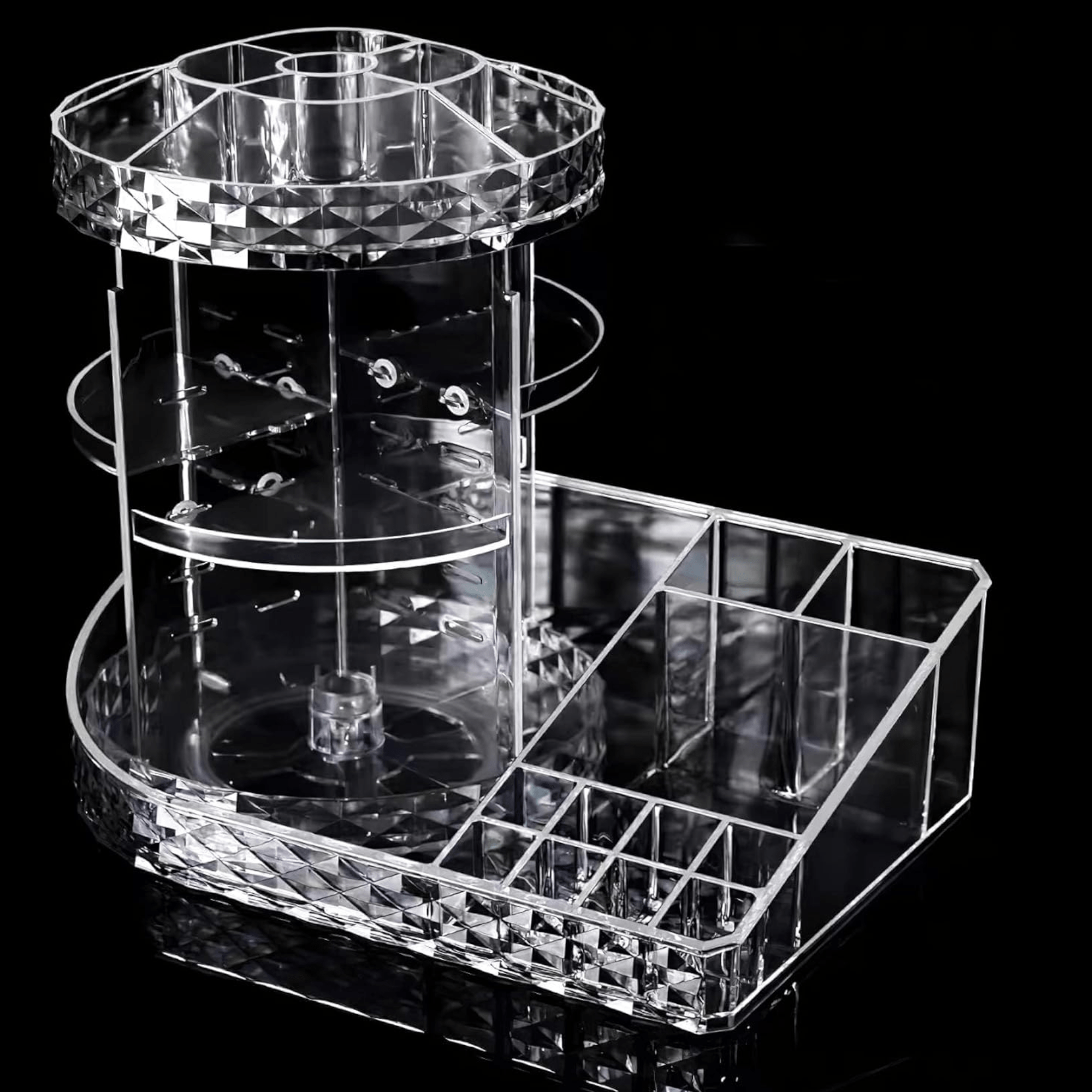 Rotirajući organizator kozmetike od 2u1 sa 360° okretajem