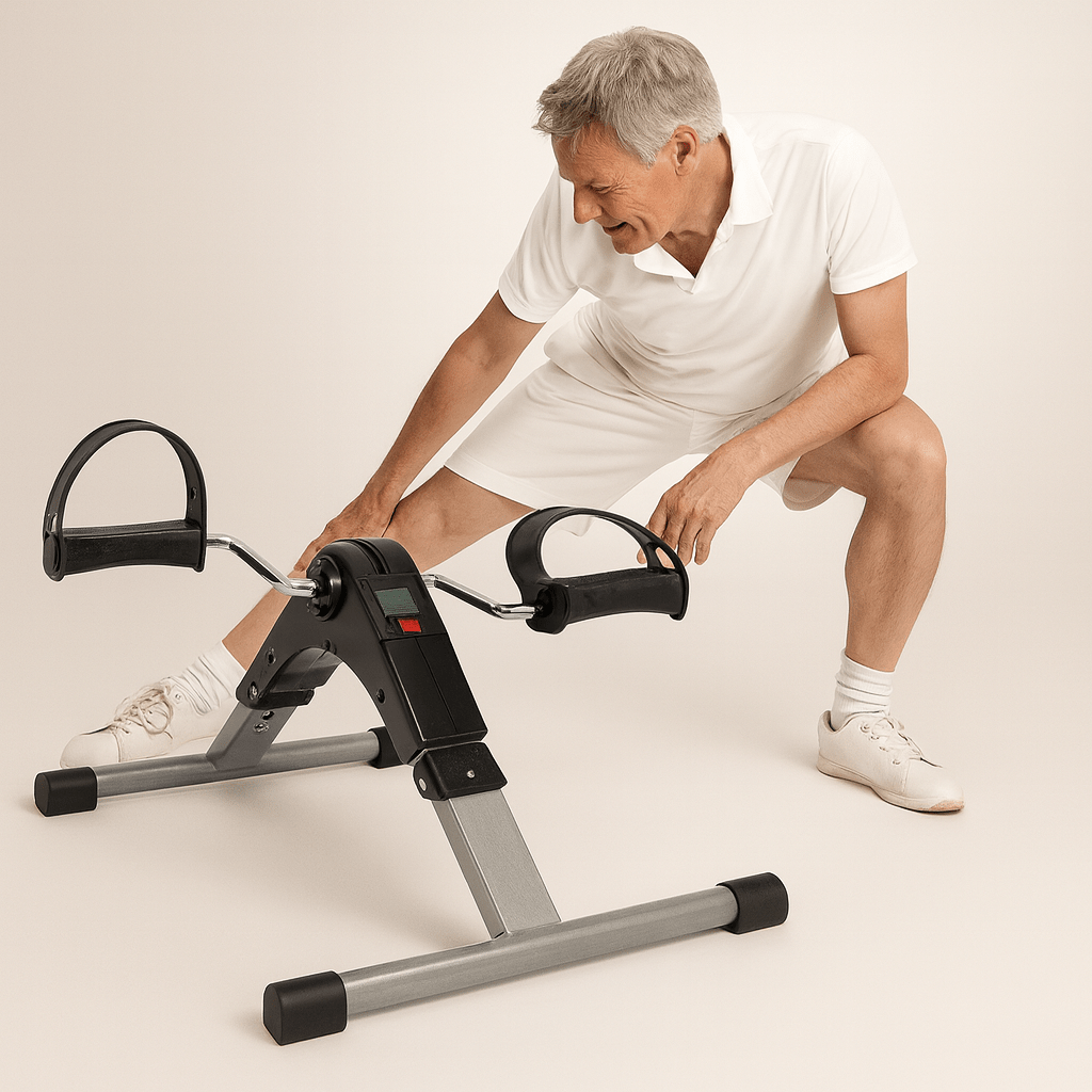 Svestran i Kompaktan 2u1 Sklopivi Fitness Trenažer s Pedalama za Efikasno Vežbanje