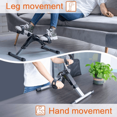 Svestran i Kompaktan 2u1 Sklopivi Fitness Trenažer s Pedalama za Efikasno Vežbanje