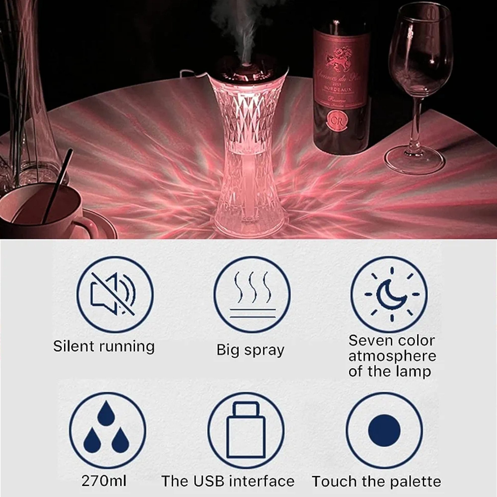 Stolna Lampa sa Aroma Difuzorom 2u1 za Stvaranje Savršene Atmosfere