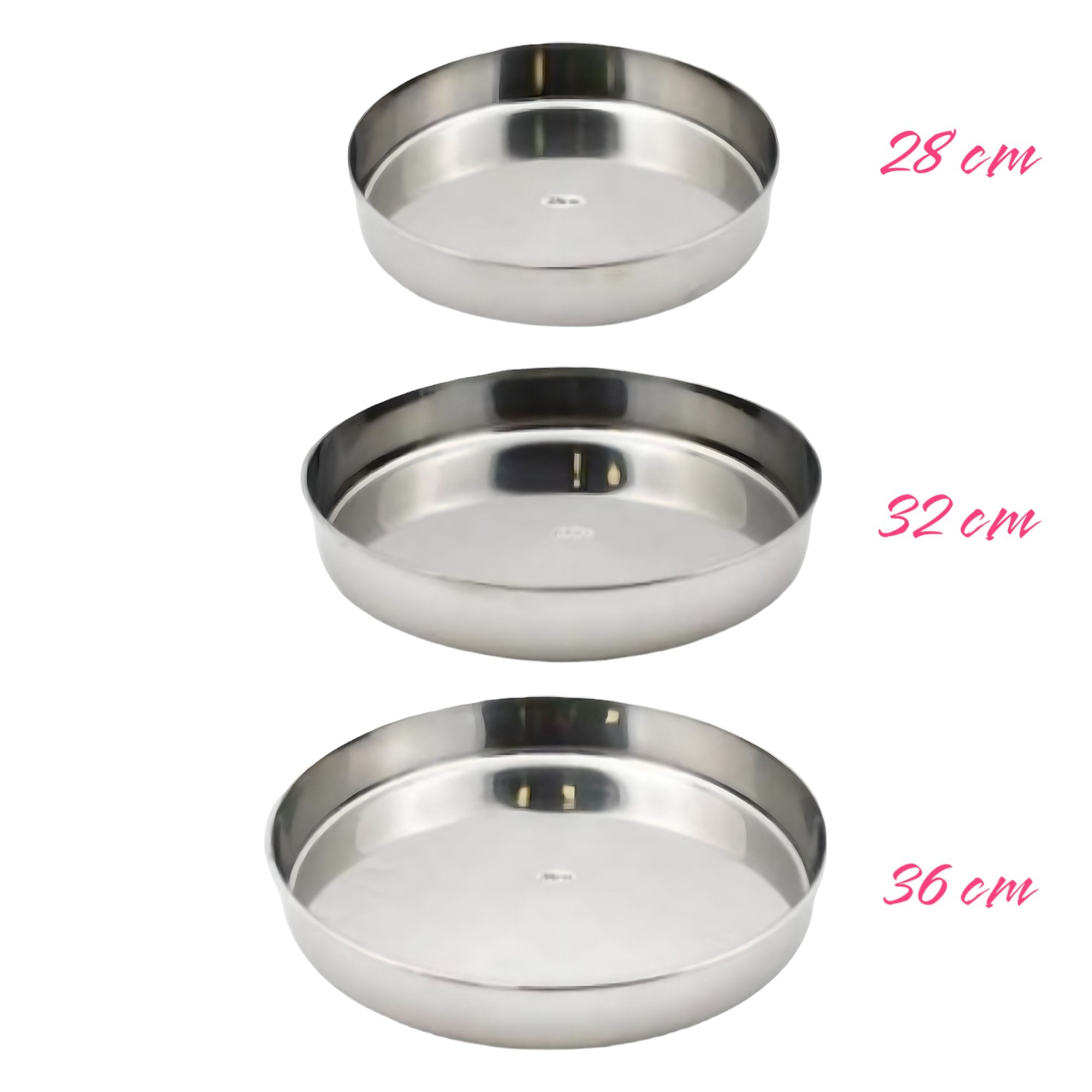 Elegantni 3-dijelni set inox tepsija za svaku priliku