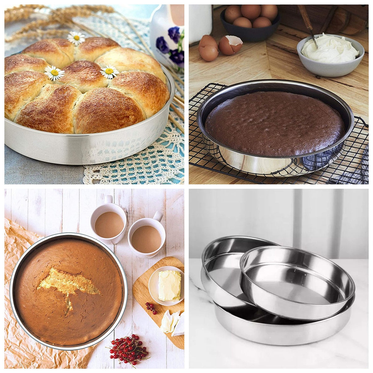 Elegantni 3-dijelni set inox tepsija za svaku priliku