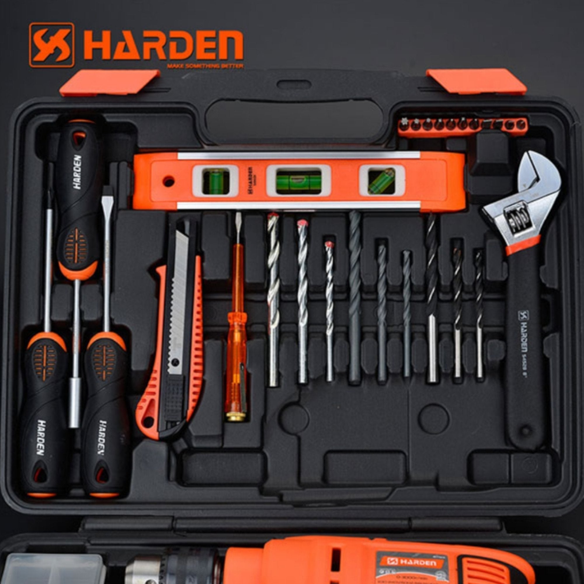 Set alata "Harden" s bušilicom - 36 komada za svaki projekt!