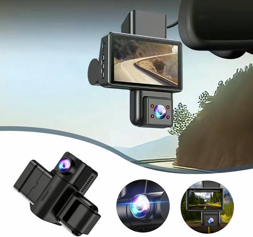 Kompakte 3-in-1 Auto Kamera für maximale Sicherheit und Komfort