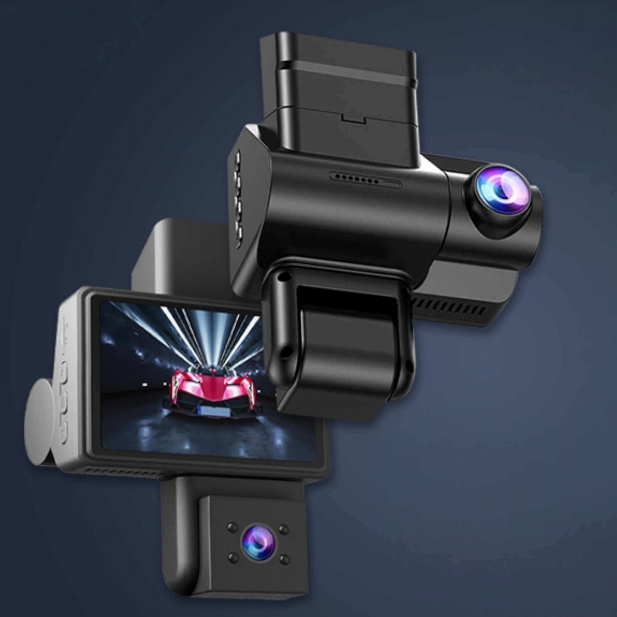 Kompakte 3-in-1 Auto Kamera für maximale Sicherheit und Komfort