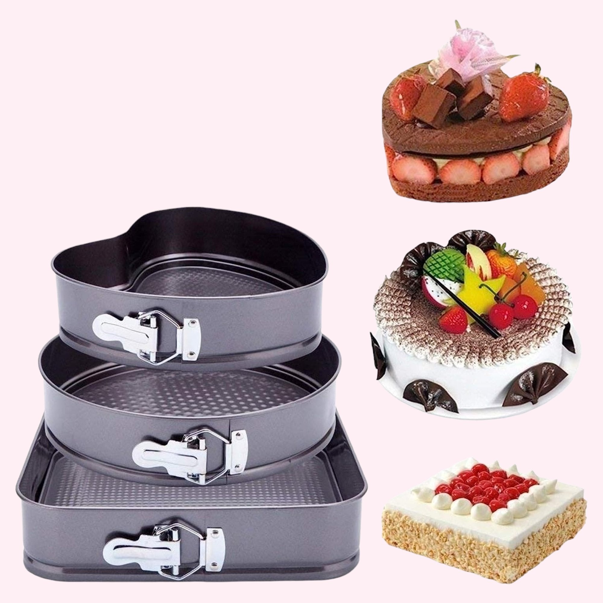 Višenamjenski kalupi za torte i kolače - 3 u 1!