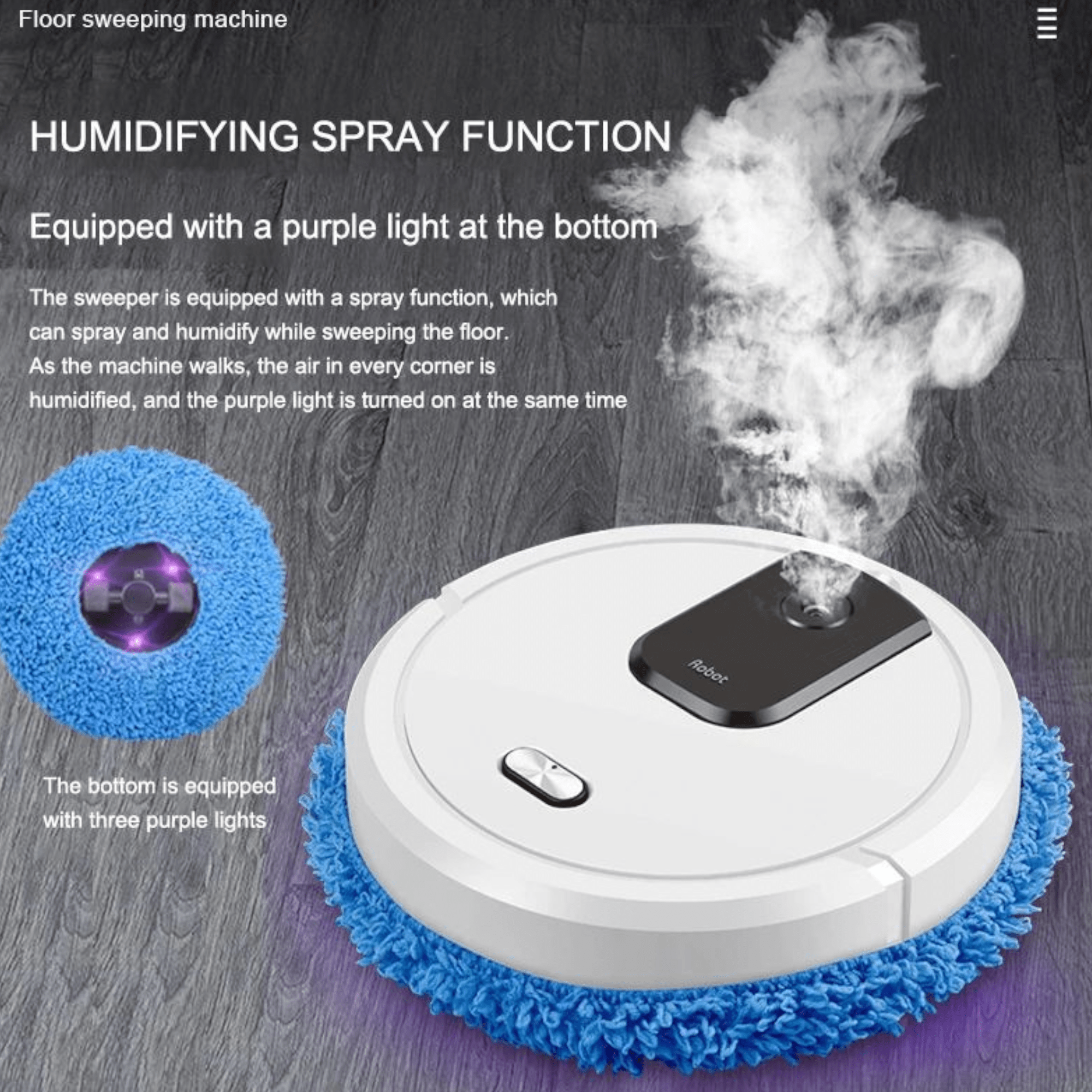 3-in-1 Q-SD724 Robot Mop for Effortless Cleaning