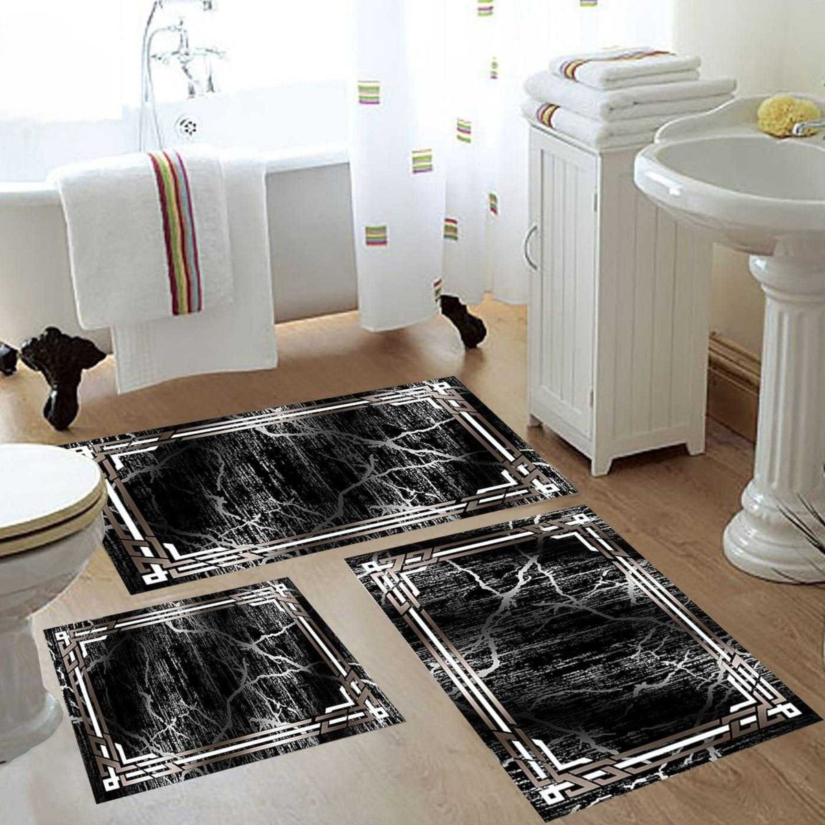 Elegantan 3u1 Set za Kupatilo "055" - Savršen Dodatak za Vaš Prostor!