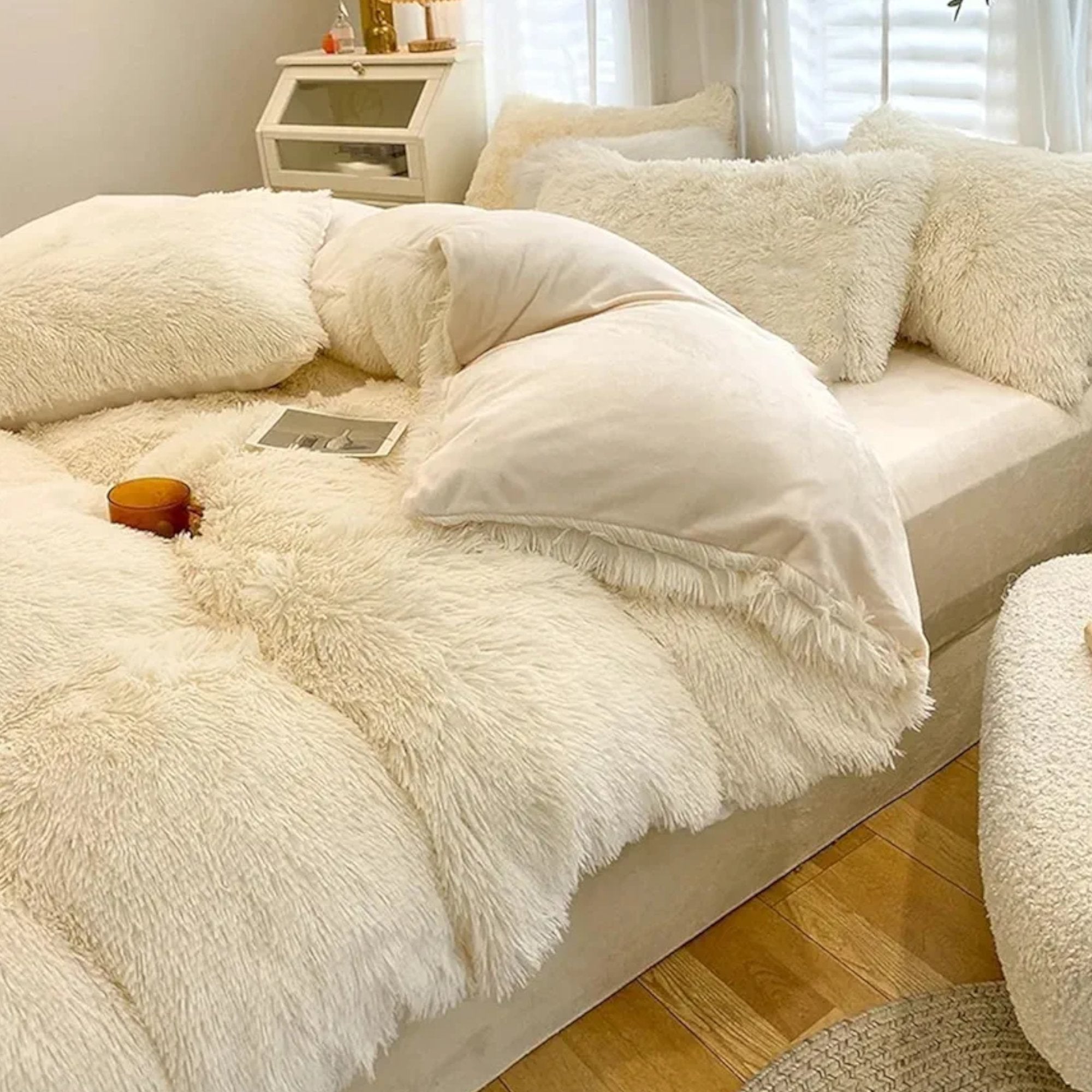 Očaravajući 4-dijelni Fluffy set posteljine