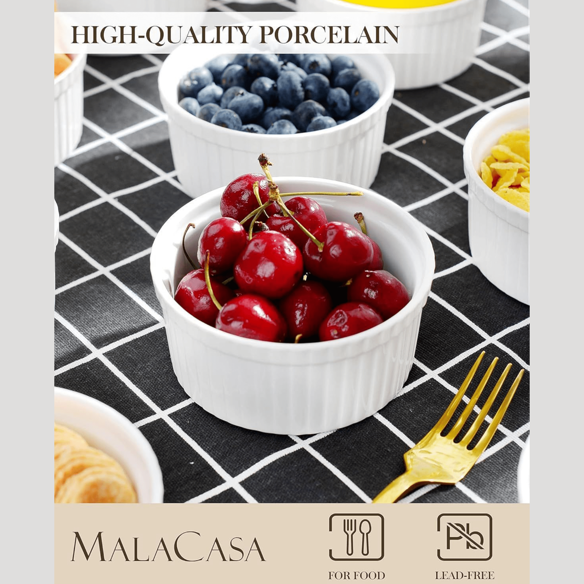 Elegantni 4-dijelni set porculanskih zdjelica za svaku prigodu