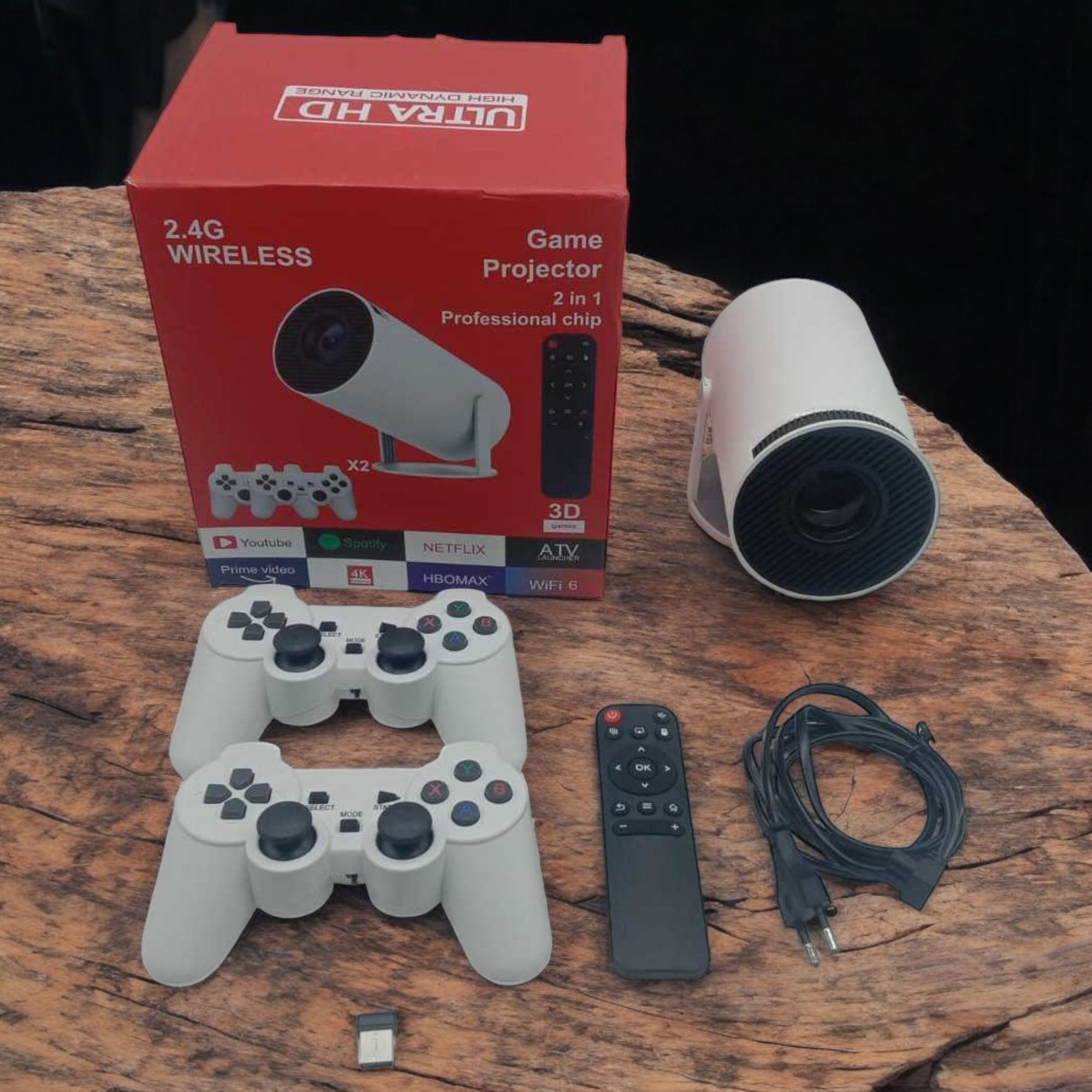 Impresivni 4K Projektor HD s 20.000 Igra – Android 11 Prijenosno Kućno Kino