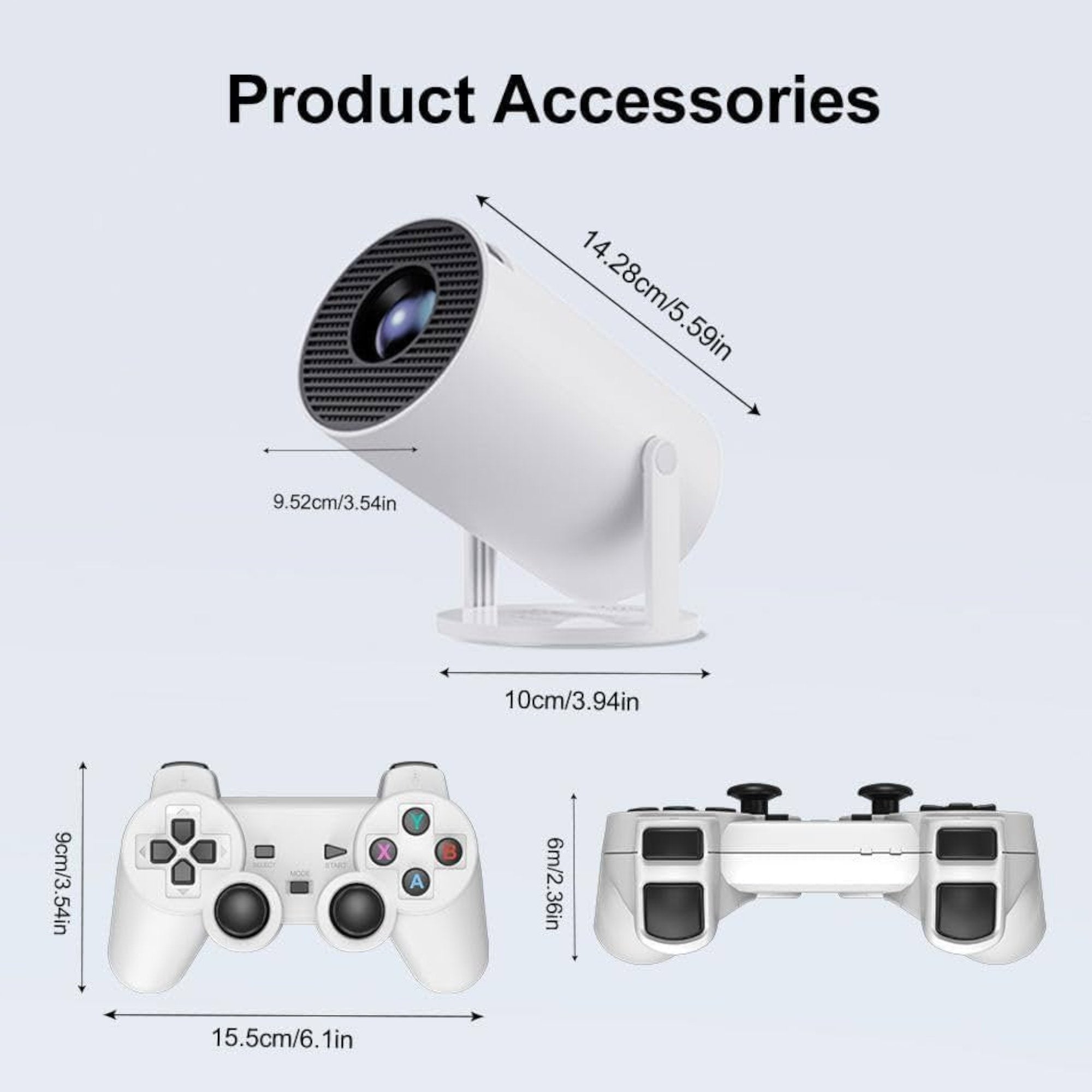 Impresivni 4K Projektor HD s 20.000 Igra – Android 11 Prijenosno Kućno Kino