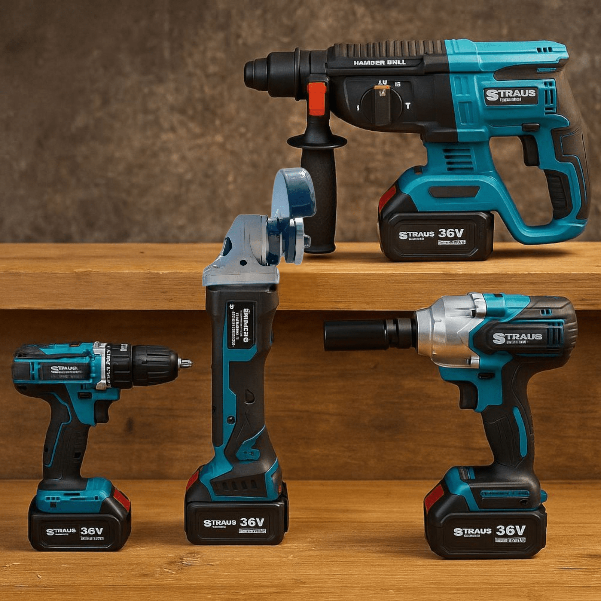 Set Completo di 4 in 1 AKU STRAUS - Praticità e Versatilità per Ogni Esigenza!