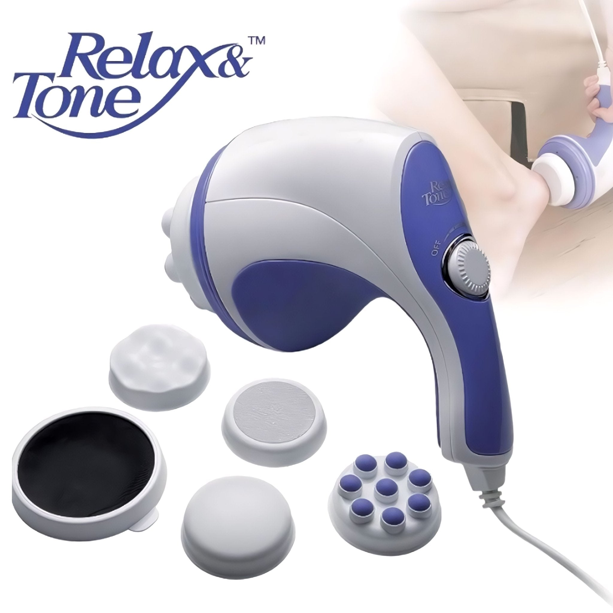 4u1 Masažer "RELAX & TONE" - Multi-funkční relaxační a tonizující masážní zařízení