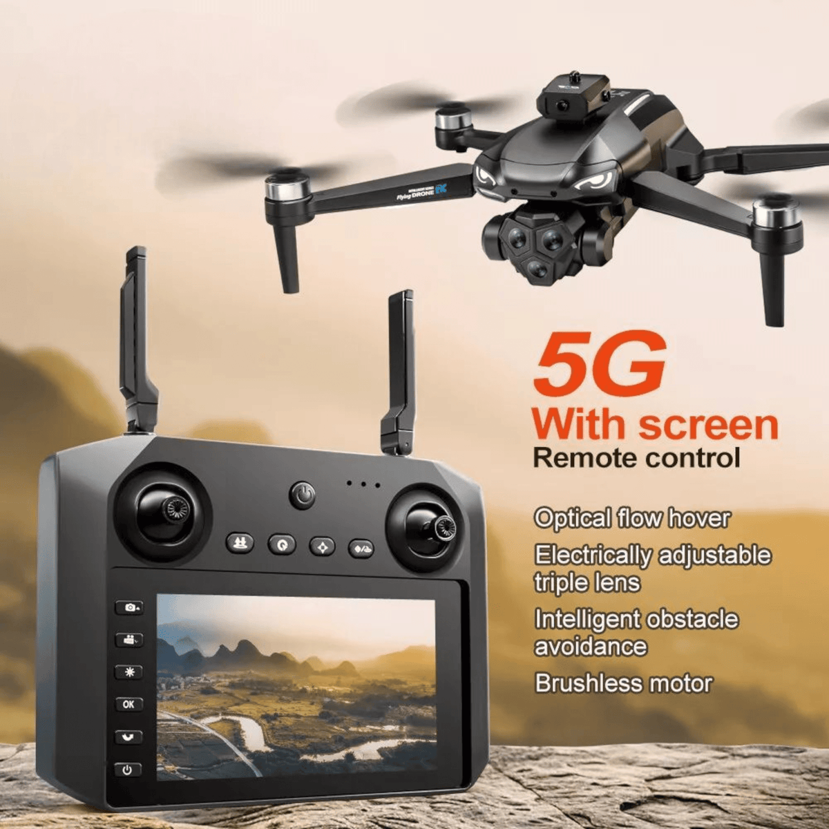 Napredni 5G dron s HD kamerom i kontrolom na daljinski "M33 Max