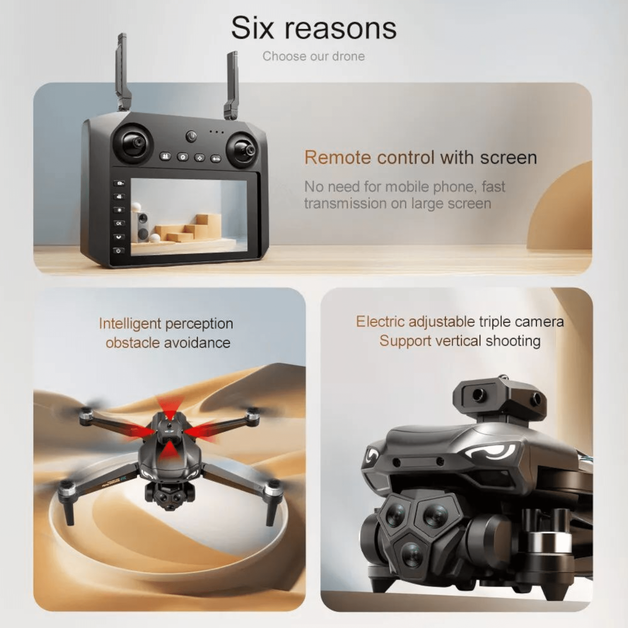 Napredni 5G dron s HD kamerom i kontrolom na daljinski "M33 Max