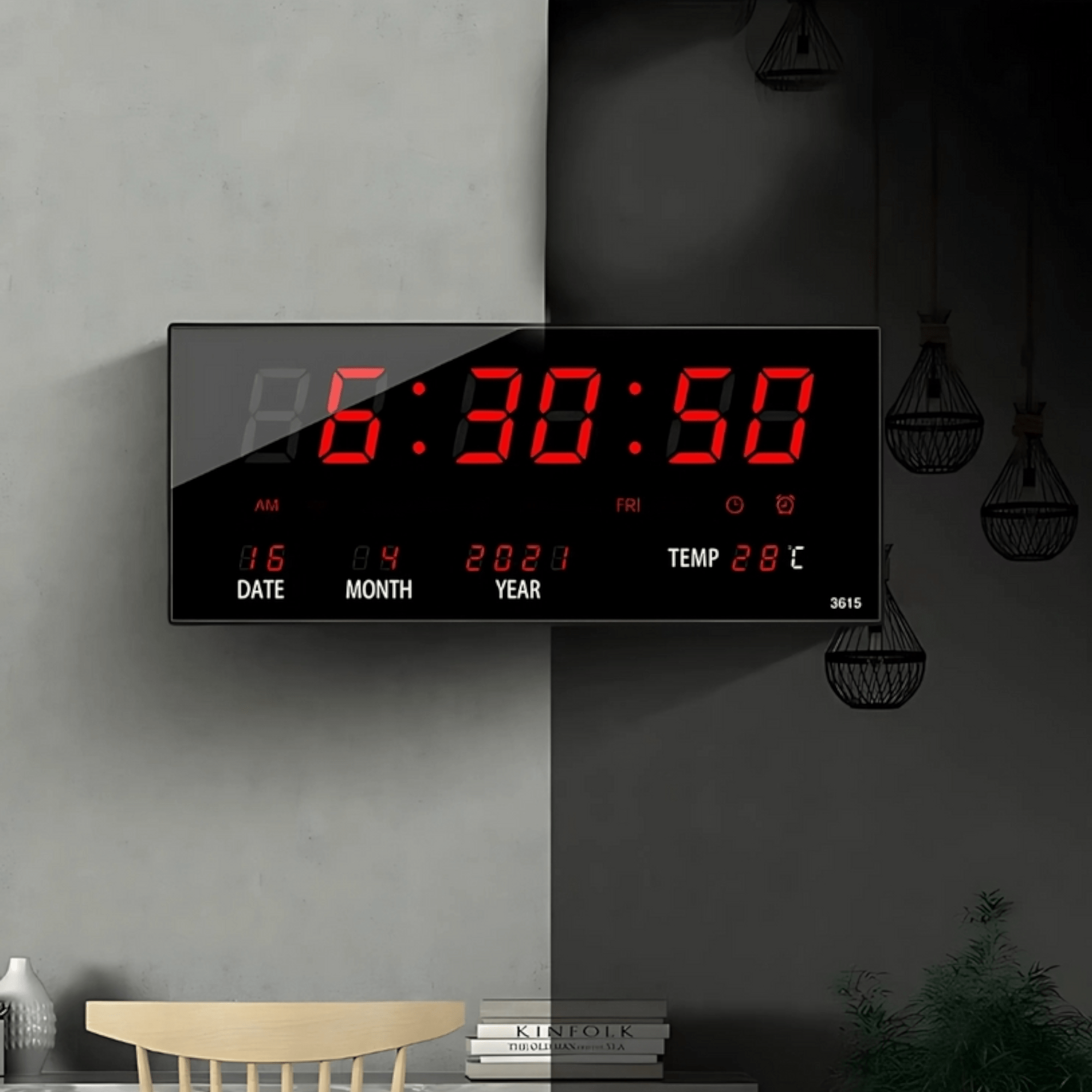 Elegantni 5u1 LED digitalni sat "JH-3615